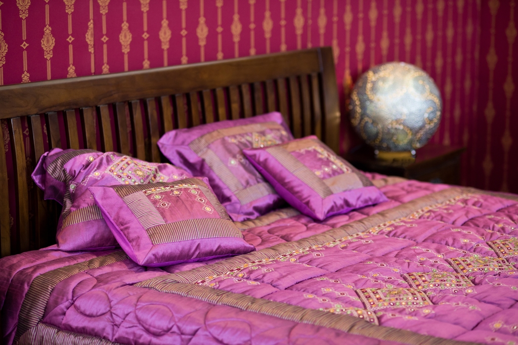 Purple can be a great color to spice up the bedroom according to the sexpert. 