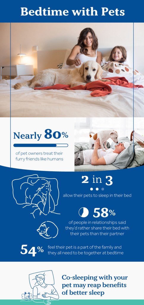 Many pet owners prefer their pets for nighttime company.