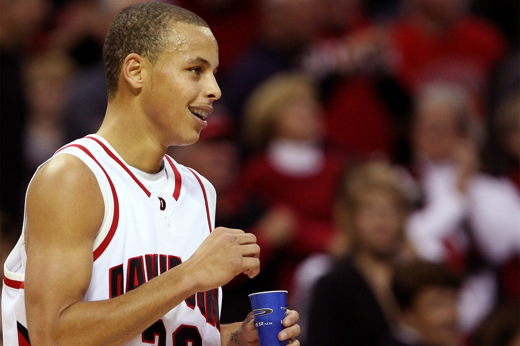 Steph Curry at Davidson in 2008.